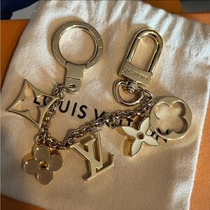 Louis Vuitton bag Charm, key chain.  Authentic brand new w/ dust bag.